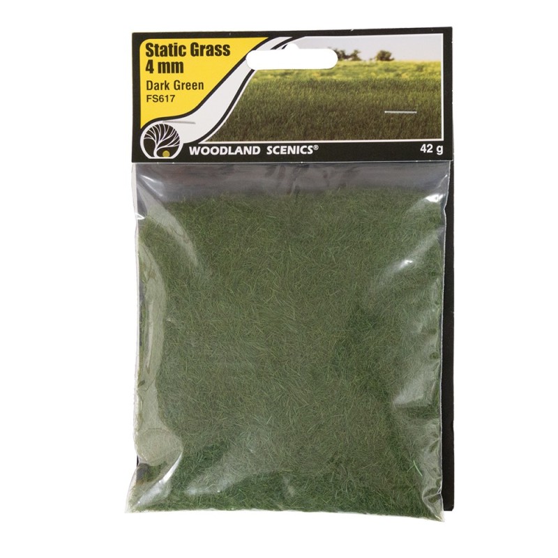 WFS617 - 4mm Static Grass Dark Green