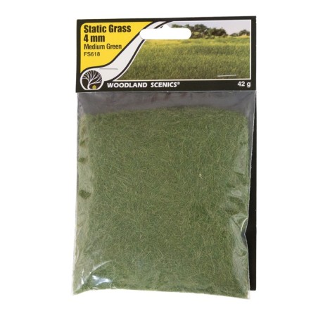 WFS618 - 4mm Static Grass Medium Green