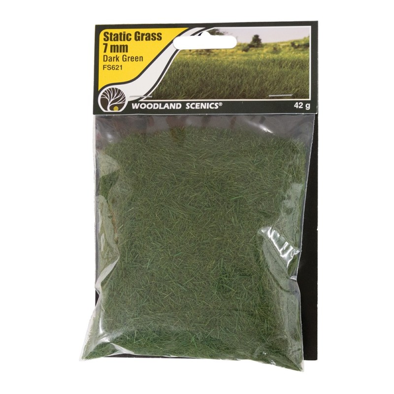 WFS621 - 7mm Static Grass Dark Green