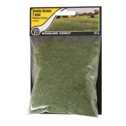 WFS622 - 7mm Static Grass Medium Green