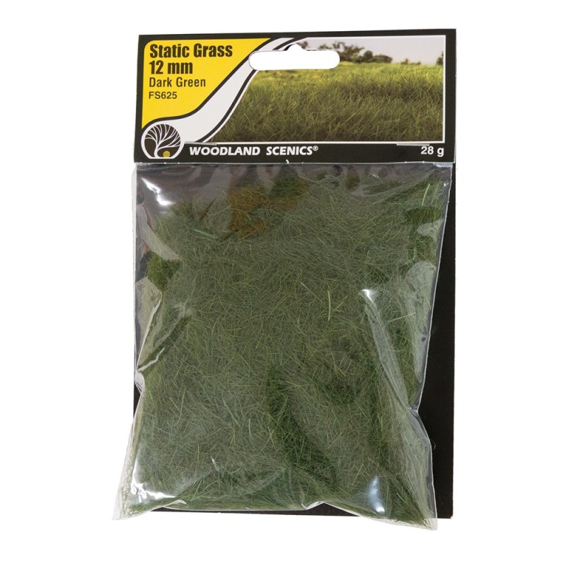 WFS625 - 12mm Static Grass Dark Green
