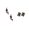 LML-GWMR - 4mm Scale Gas Wall Lamps – Maroon (2 pack)