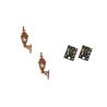 LML-GWBN - 4mm Scale Gas Wall Lamps – Brown (2 pack)