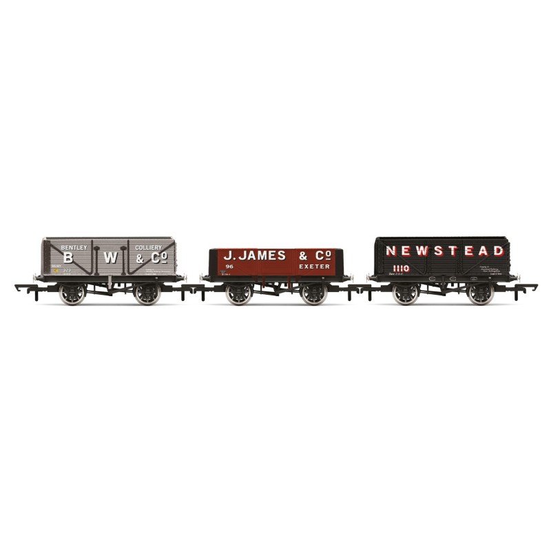 R60103 - Triple Wagon Pack BW & Co J James & Co & Newstead Colliery - Era 3