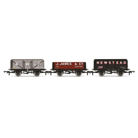 R60103 - Triple Wagon Pack BW & Co J James & Co & Newstead Colliery - Era 3