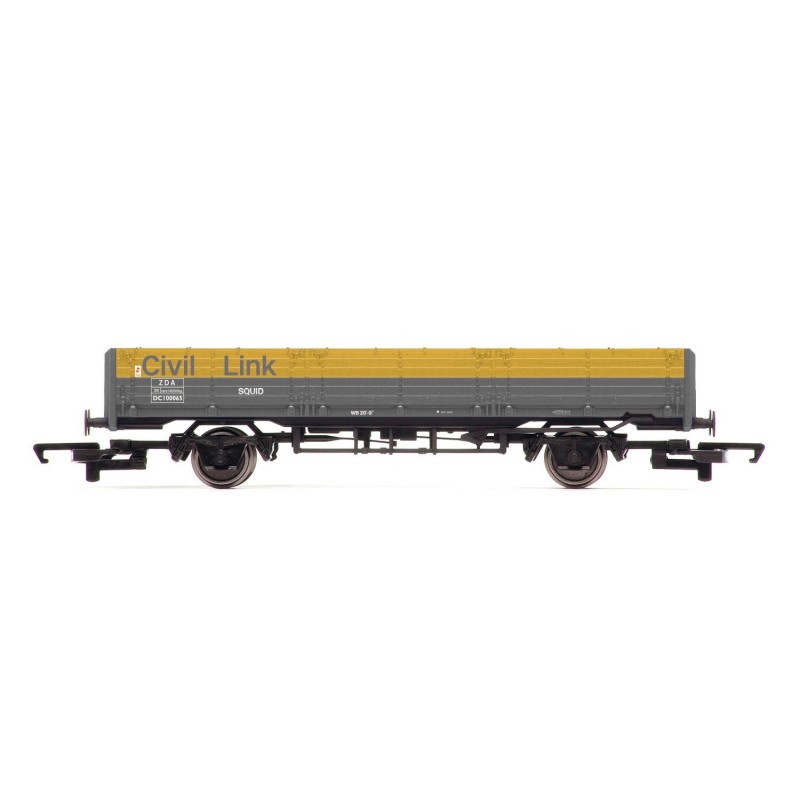 R60230 - RailRoad Civil Link ZDA 45 Ton Open Squid  Wagon 100065 - Era 8