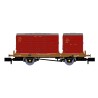 921002 - BR ‘Conflat P’ NO. B933047 (With Crimson Containers)