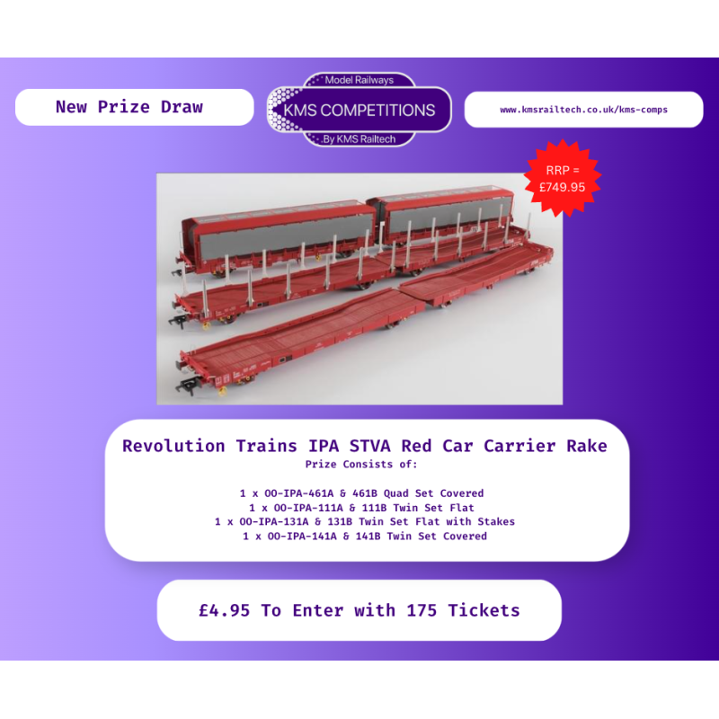 KMS-COMPS-29 - Win a Rake of Revolution IPA Car Carriers in STVA Red Livery!
