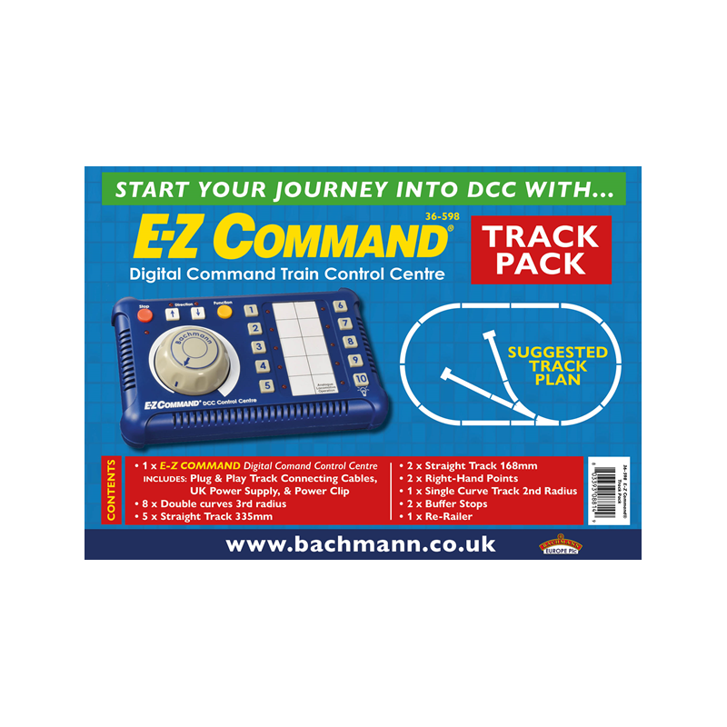 36-598 E-Z COMMAND DIGITAL COMMAND TRAIN CONTROL CENTRE - TRACK PACK