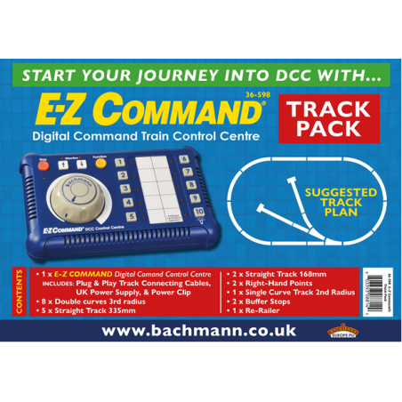 36-598 E-Z COMMAND DIGITAL COMMAND TRAIN CONTROL CENTRE - TRACK PACK