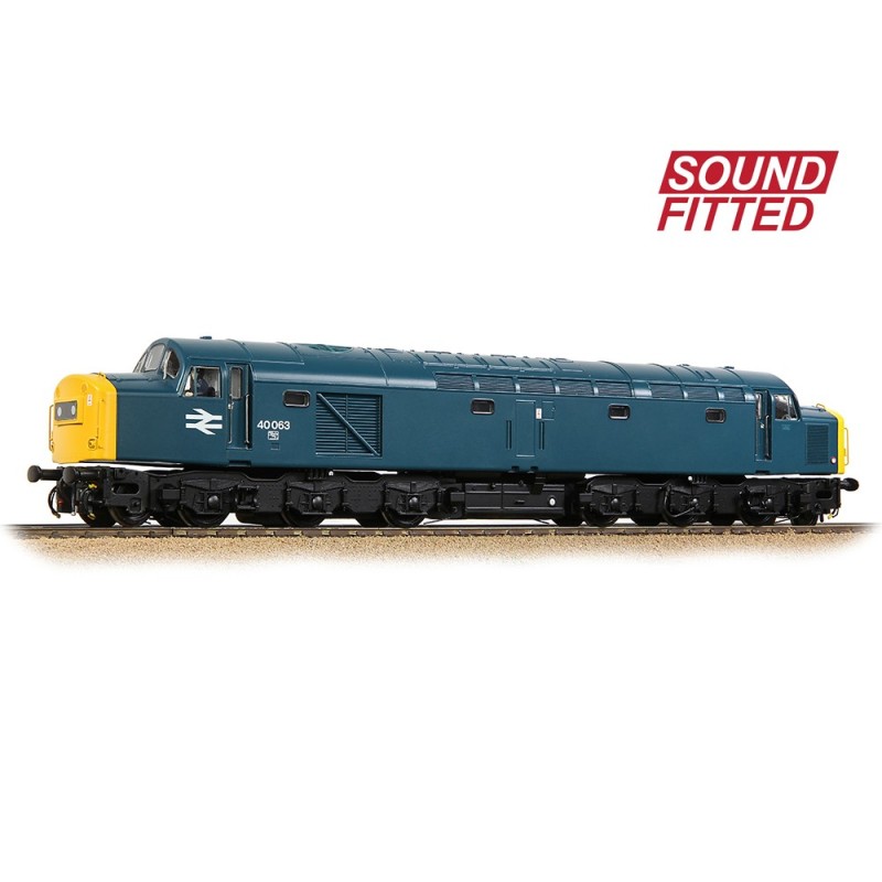 32-490SF - Class 40 Centre Headcode (ScR) 40063 BR Blue