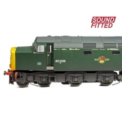 32-492SF - Class 40 Disc Headcode 40039 BR Green (Full Yellow Ends) [W]