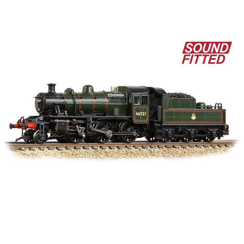 372-630SF - LMS Ivatt 2MT 46521 BR Lined Green (Early Emblem)