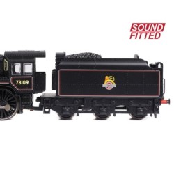 372-727ASF - BR Standard 5MT with BR1B Tender 73109 BR Lined Black (Early Emblem)