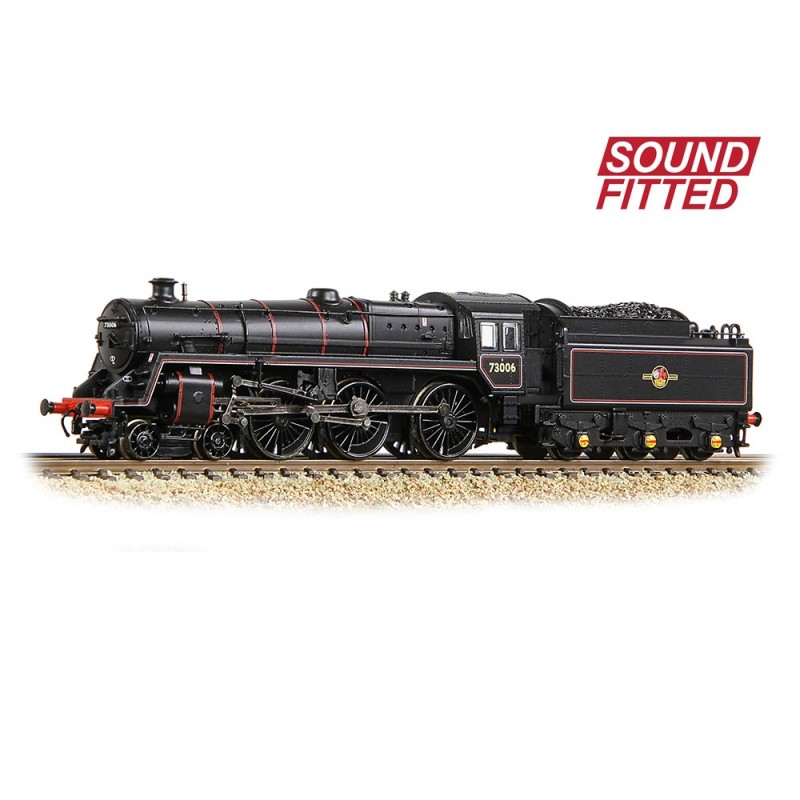 372-729ASF - BR Standard 5MT with BR1 Tender 73006 BR Lined Black (Late Crest)