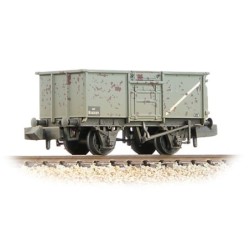 377-227F - BR 16T Steel Mineral Wagon with Top Flap Doors BR Grey [W]