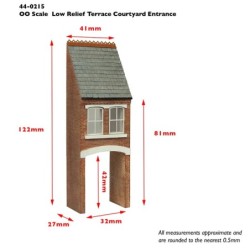 44-0215 - Low Relief Terrace Courtyard Entrance