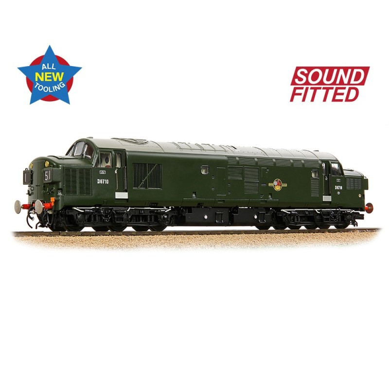 35-302SF - Class 37/0 Split Headcode D6710 BR Green (Late Crest)