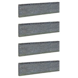 44-599 - Narrow Gauge Slate Retaining Walls (x4)