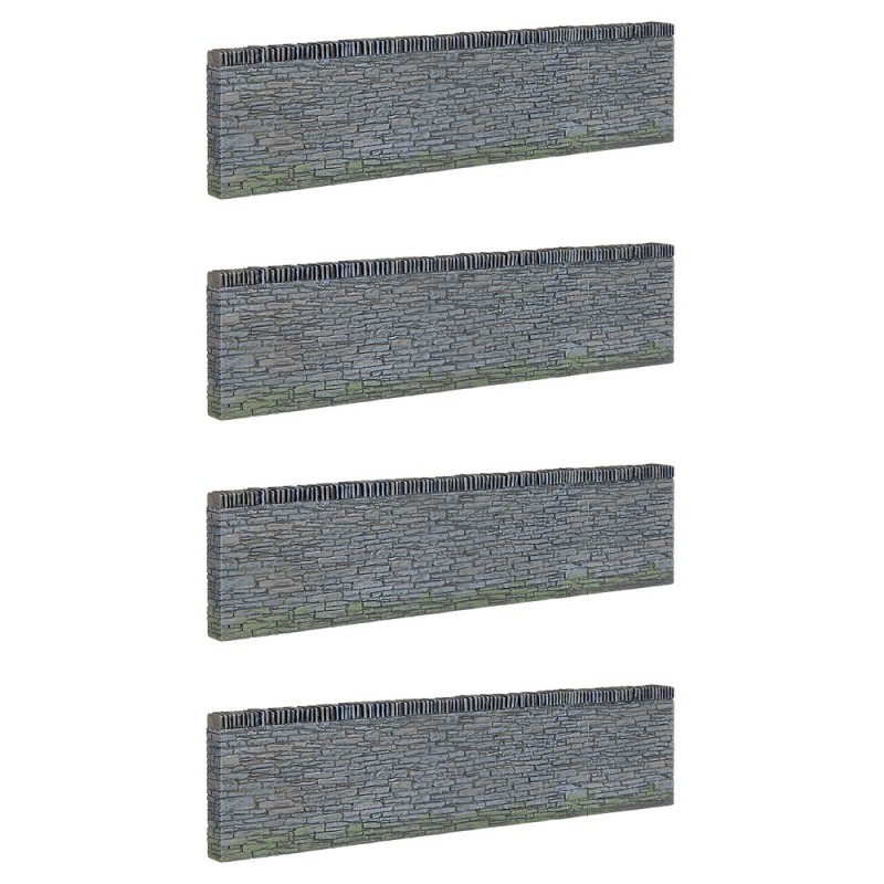 44-599 - Narrow Gauge Slate Retaining Walls (x4)