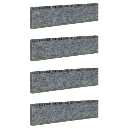 44-599 - Narrow Gauge Slate Retaining Walls (x4)