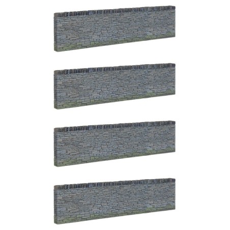 44-599 - Narrow Gauge Slate Retaining Walls (x4)