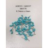 0.34mm x 6mm Insulated Turquoise Ferrules (100 Per Pack)