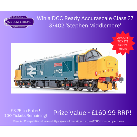 KMS-COMPS-33 - Win a DCC Ready Accurascale Class 37 37402 'Stephen Middlemore'