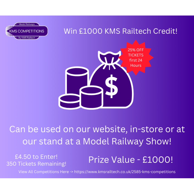 KMS-COMPS-34 - Win £1000 KMS Railtech Credit for £4.50!