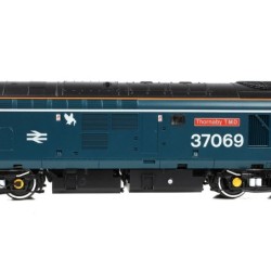 Class 37/0 Split Headcode 37069 'Thornaby TMD' BR Blue (White Stripe)