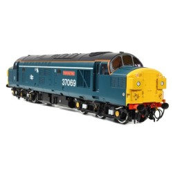 Class 37/0 Split Headcode 37069 'Thornaby TMD' BR Blue (White Stripe)