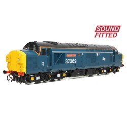 Class 37/0 Split Headcode 37069 'Thornaby TMD' BR Blue (White Stripe)