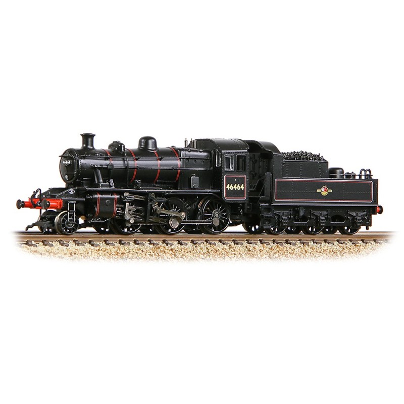 LMS Ivatt 2MT 46464 BR Lined Black (Late Crest)