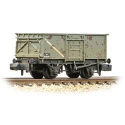 BR 16T Steel Mineral Wagon with Top Flap Doors BR Grey [W]