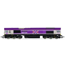 R30332 - GBRf, Class 66, Co-Co, 66734 'Platinum Jubilee' - Era 10