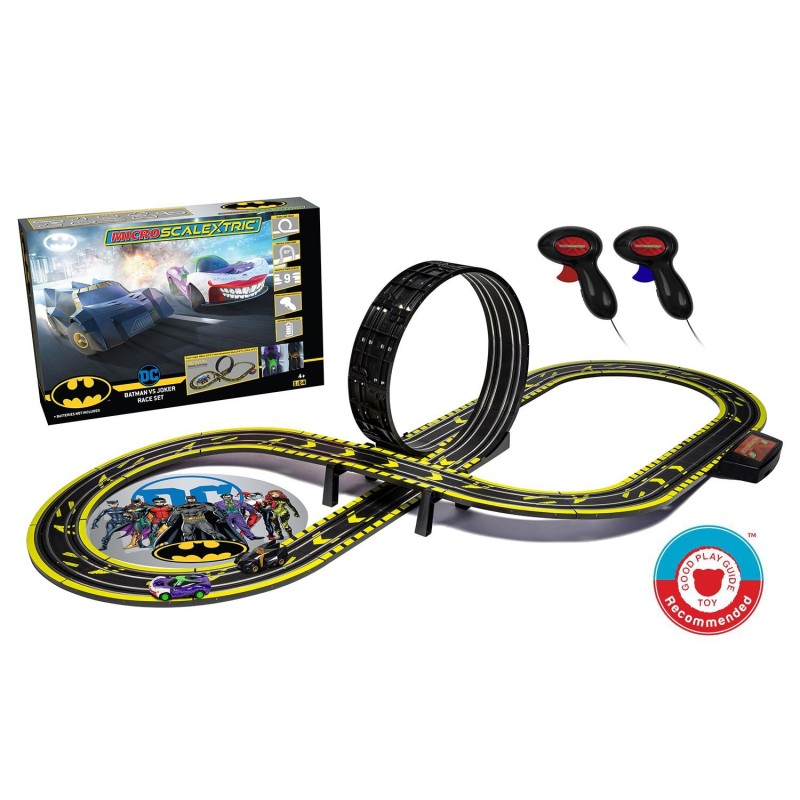 G1155M - Micro Scalextric Batman vs Joker Set Battery Powered Race Set