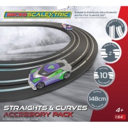 G8045 - Micro Scalextric Track Extension Pack - Straights & Curves