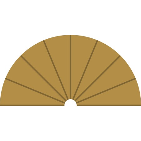 C8279 - Radius 1 Curve Inner Borders 180° x 2