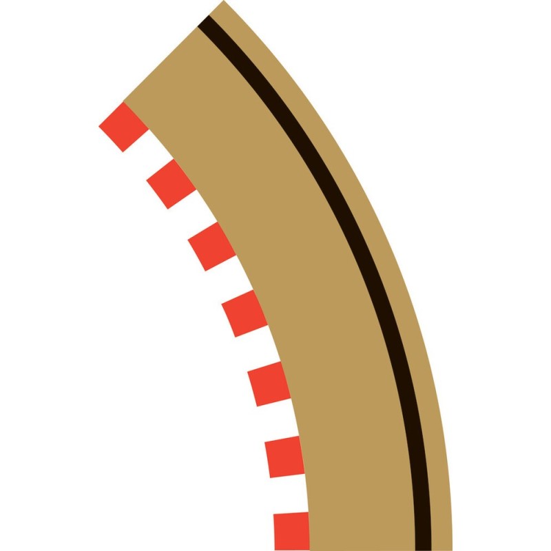 C8240 - Radius 1 Curve Outer Borders 45° x 4