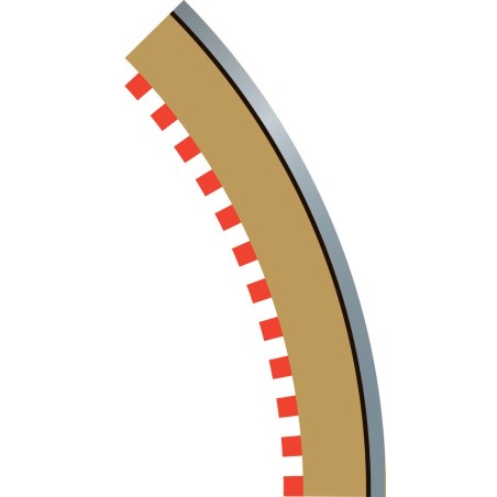 C8225 - Radius 2 Curve Inner Borders 45° x 4