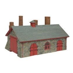 Narrow Gauge Blacksmith's and Wagon Workshop Red