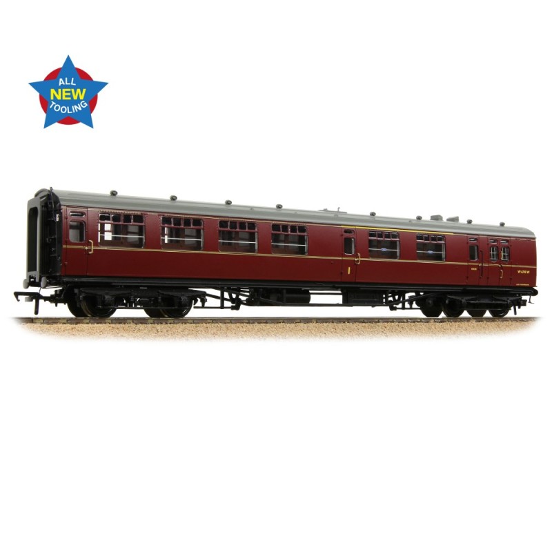 34-762 - SR Bulleid Brake Composite Corridor 10" Vents BR Maroon
