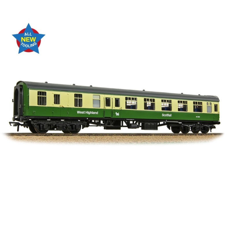 39-806 - BR MK1 BSO Brake Second Open BR West Highland Line Green & Cream