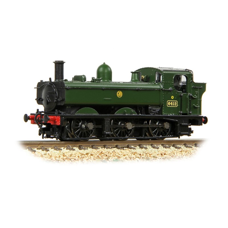 371-990 - GWR 64XX Pannier Tank 6412 GWR Green (Shirtbutton) [Preserved]