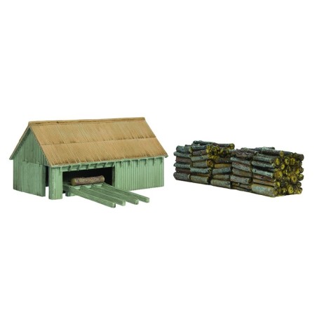44-1008 - Sawmill and Woodpile Natural Wood