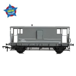 38-976 - LMS 20T Brake Van LMS Grey (Small Letters)