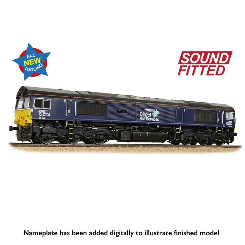50-010SF - Class 66/4 66422 'Max Joule 1958-1999' DRS Compass (Small Logo)