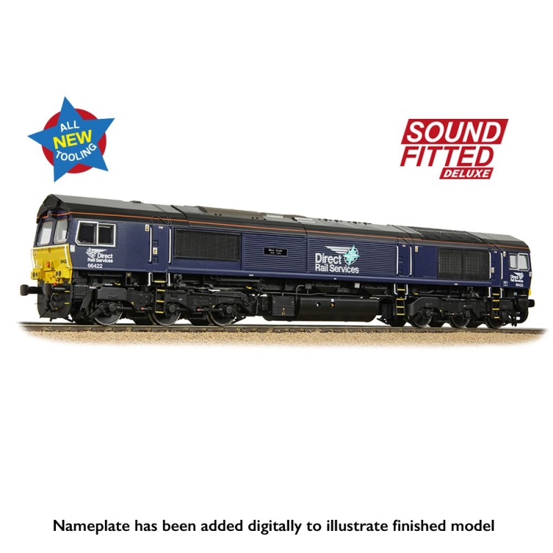 50-010SFX - Class 66/4 66422 'Max Joule 1958-1999' DRS Compass (Small Logo)