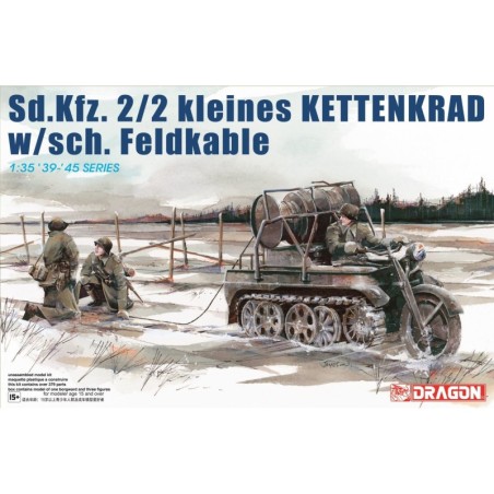 D6128 - "Sd.Kfz.2/2 kleines Kettenkrad w/sch.Feldkable  (Driver and crew included)"