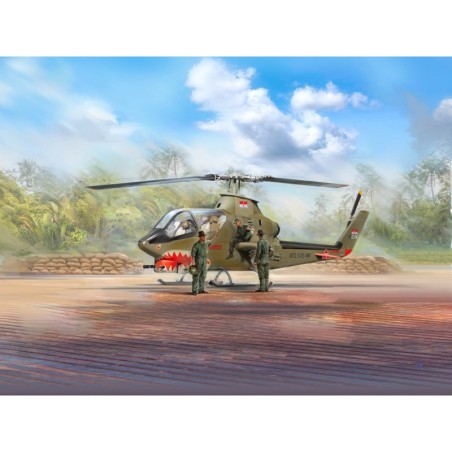ICM32062 - AH-1G Cobra with Vietnam War U.S. Helicopter Pilots 3 Figures